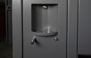 Left-hand Recessed Hand Wash Station with Soap Dispenser